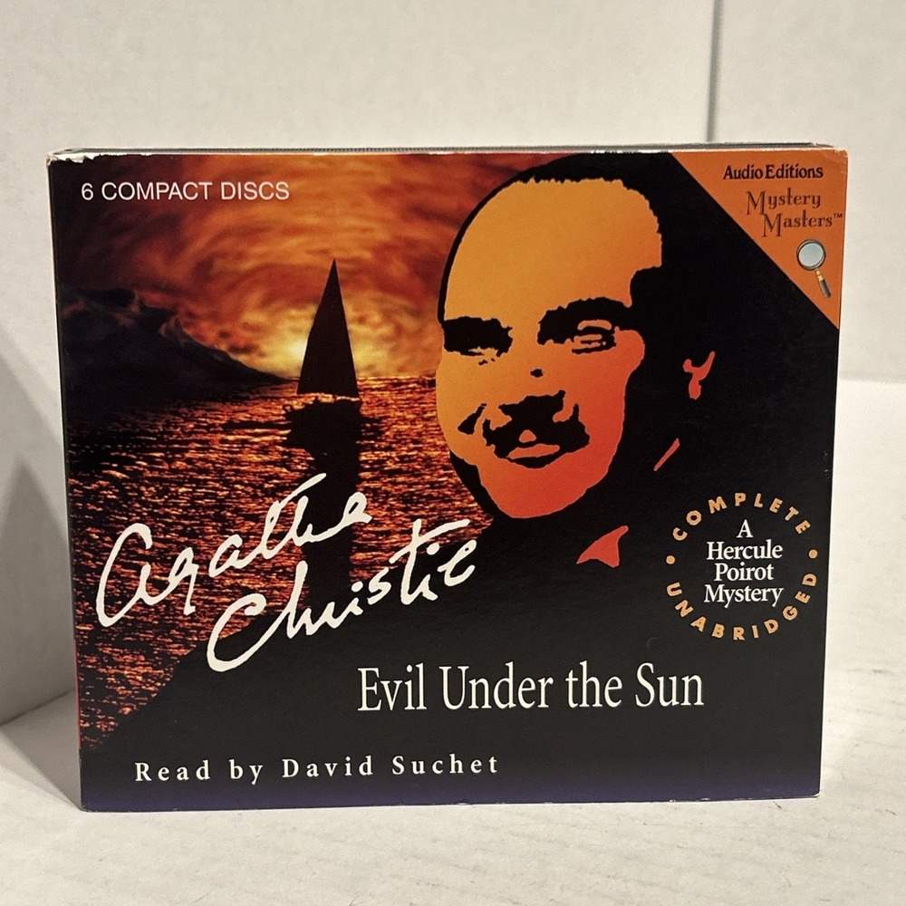 Agatha Christie Evil Under the Sun Read by David Suchet Audio 6 CD Set